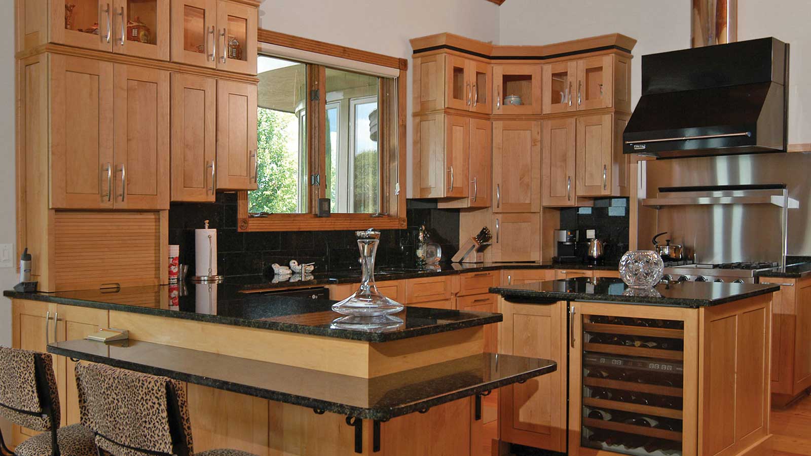 Precision Cabinets, Inc. will design the perfect kitchen cabinets for your mountain home