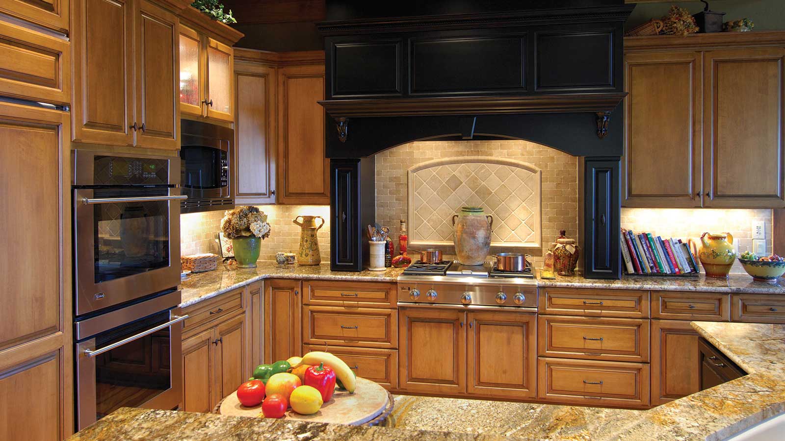 Kitchen cabinets designed by Precision Cabinets, Inc., located in Boone